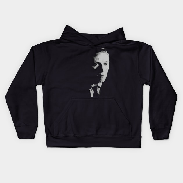 H.P. Lovecraft: Father of Modern Horror Kids Hoodie by asimplefool